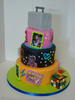 80's themed cake