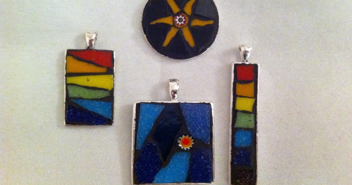 Creating Trouble Mosaic Pendants