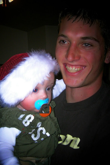Ryker's first Christmas with his daddy