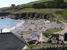 The popular beach at Wembury
