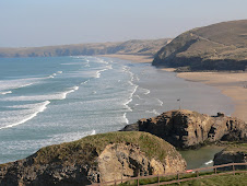 Thursday March 19th - leaving the surf at Perranporth