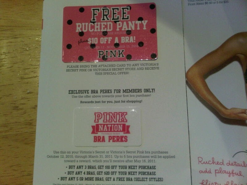 My Springfield Mommy Victoria's Secret Pink Nation Free Panty Coupon