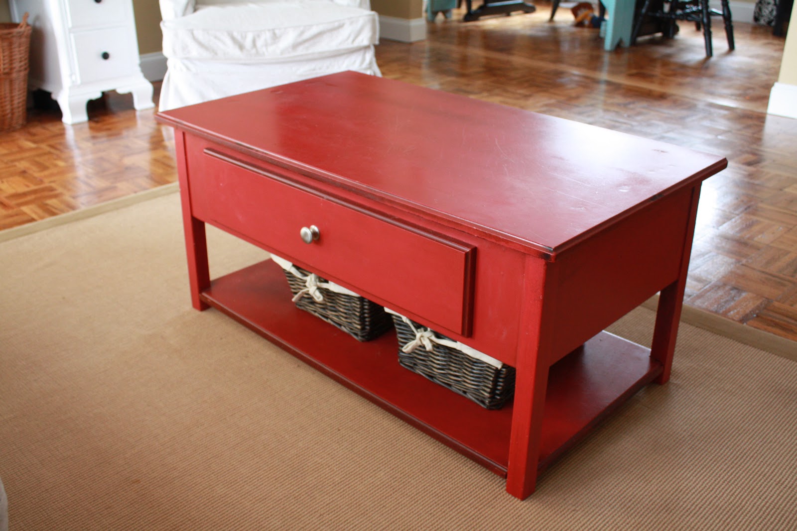 it's just Laine The Amazing Red Coffee Table