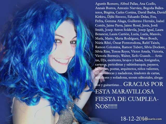 gracias! fiesta 36 años - Roser Amills, escritora mallorquina