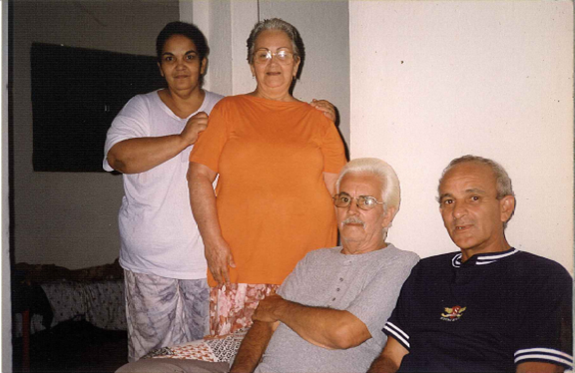 Rosalina, Ana Maria, Nilson e Mário.