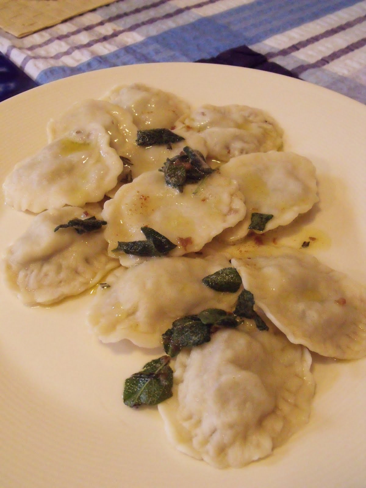 THE GOOD STUFF Turkey Ravioli with Sage Butter and Durham Evensong