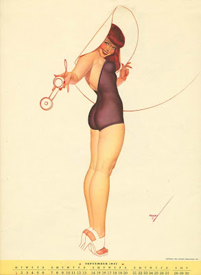 Petty  on Superflua Mente  Pin Up By George Petty