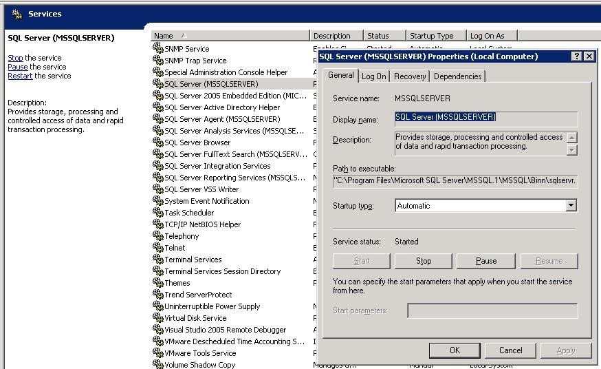 Microsoft SQL Server Integration Services Start and stop batchfile