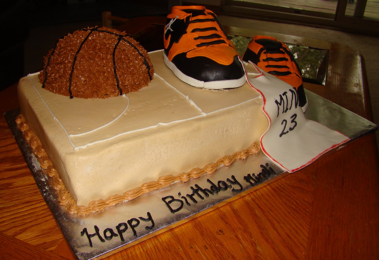 Kinosha's Cake Islet Basketball Cake with Jordan Shoes