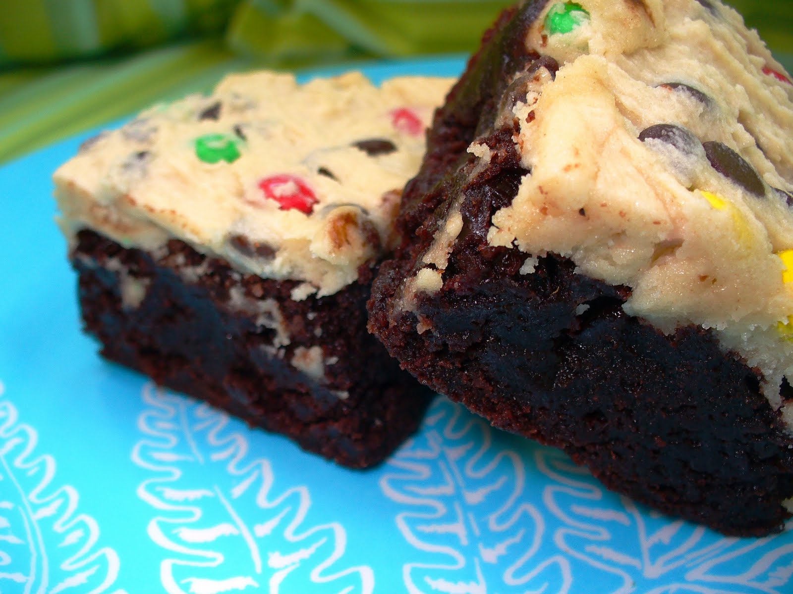 Leenee's Sweetest Delights Chocolate Chip M&M Cookie Dough Brownies