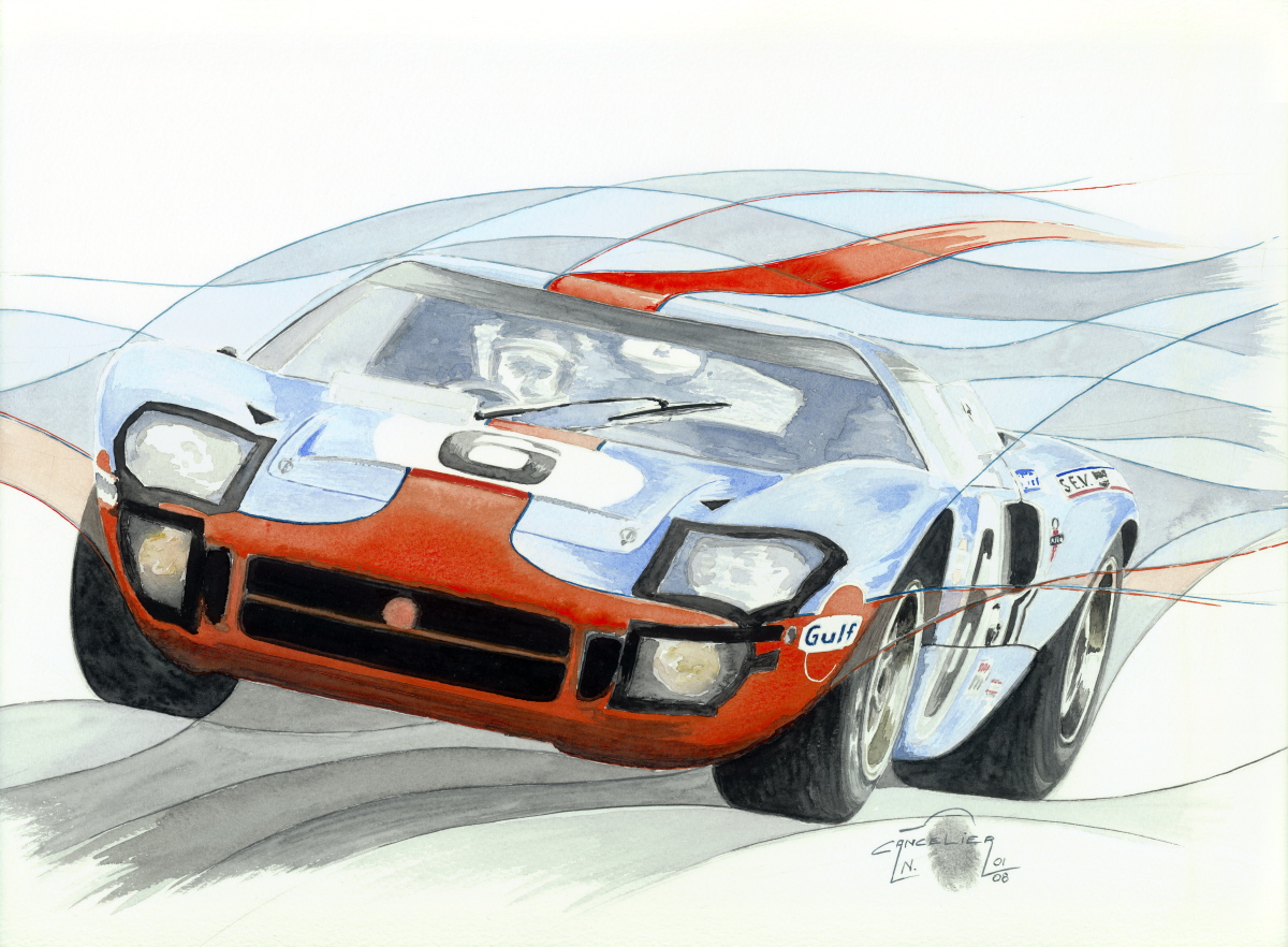Ford gt40 le mans poster #9