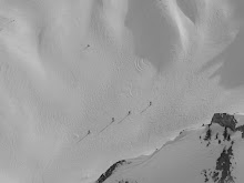 Ski touring in Les AVals, Courchevel
