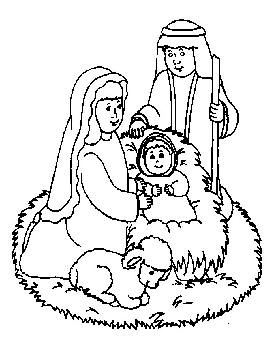 A Christian Christmas: Christian Christmas Coloring Pages For Children