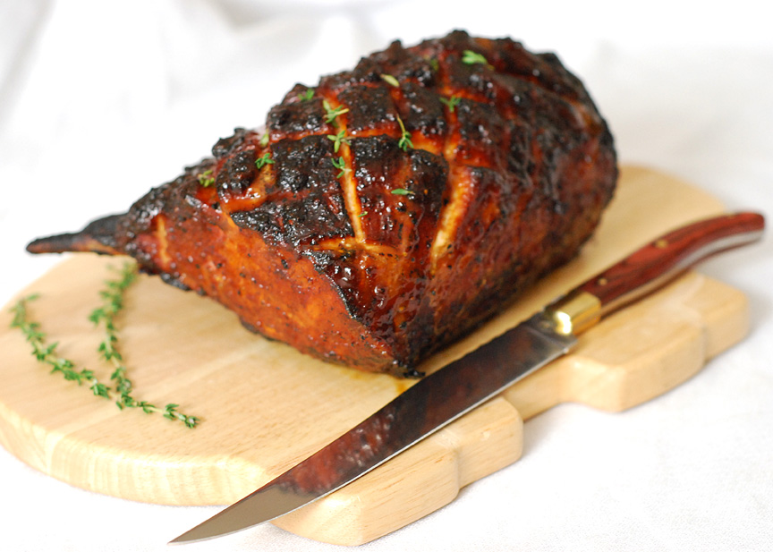 Bar BQ Grills Bone In Pork Roast on the Grill