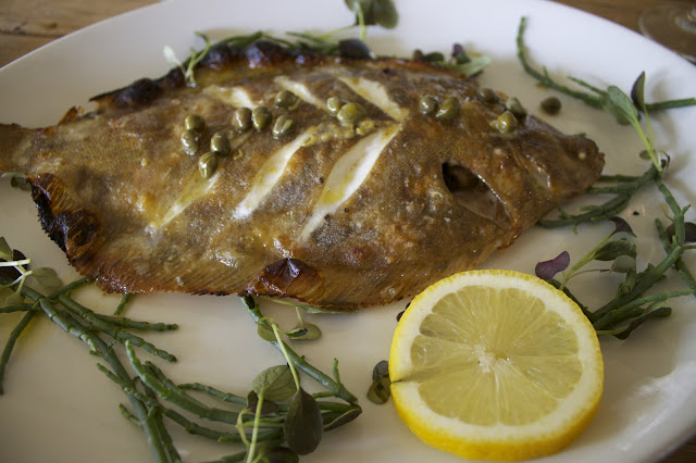 lemon sole, Wild Garlic, Mat Follas