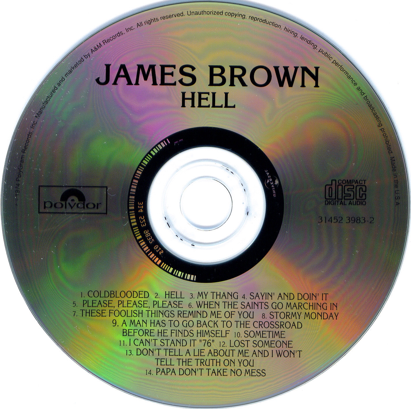 Musicotherapia James Brown Hell (1974)