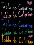 Tabla de Calorías.