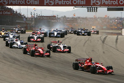 Ferrari at the Grand Prix In Turkey