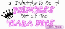 I didn`t ask to be a Princess but...