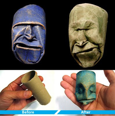 out of toilet paper rolls.