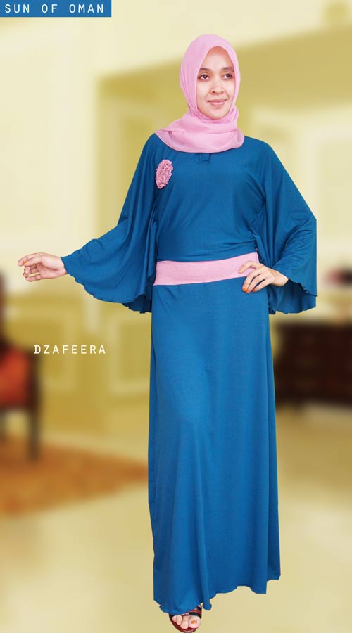GAMIS BUNDA: Gamis Kaos Dzafeera