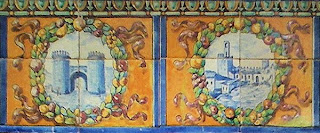 Plaza de España, Sevilla - Azulejo de Badajoz