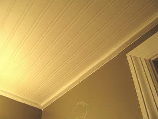 Bead Board Wallpaper Ceiling