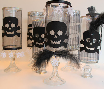 Glam Goth Halloween Candles  |  OHMY-CREATIVE.COM