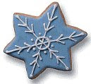 Winter Snowflake Cookie Snowflakes Party Favors Gourmet Royal Icing Cookies Wintertime