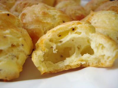 Cheddar & Pepper Gougeres I One Lovely Life