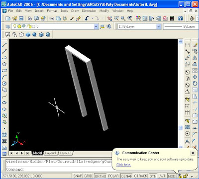 Tutorial Membuat Kusen Pintu Detail 3D Dengan Program AutoCAD