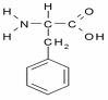 Molécula de ácido fenilpirúvico