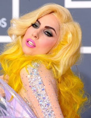 Lada Gaga at the 2010 Grammy Awards