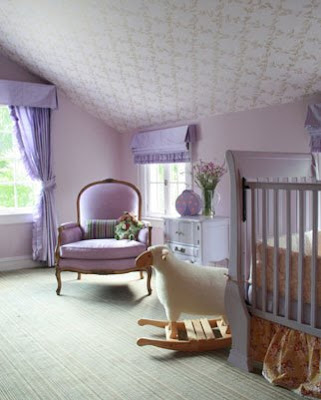 Lavender nursery in an attic