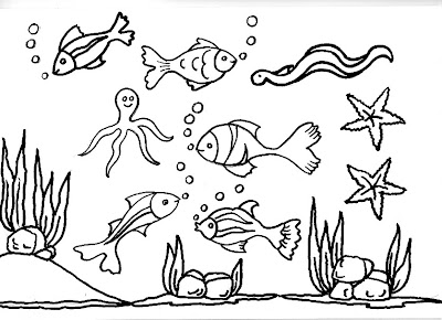 Peces Para Colorear Y Recortar Imagui Usa las plantillas en blanco para colorear para ninos. imagui