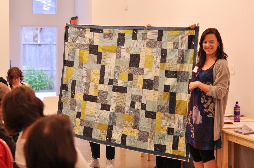 Holly's Red Bike The Vancouver Modern Quilt Guild