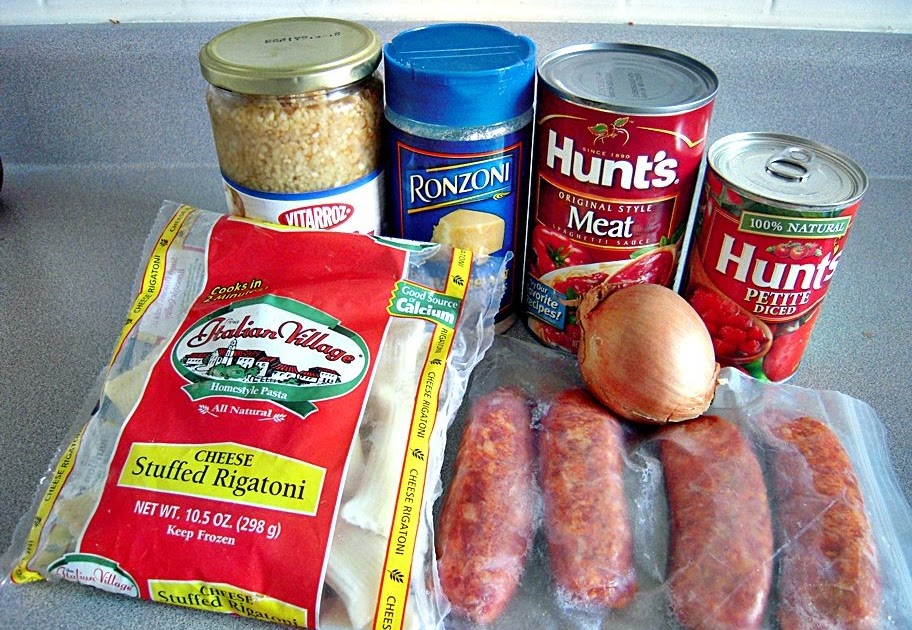 The Podanys to our world Stuffed Rigatoni with Spicy Italian