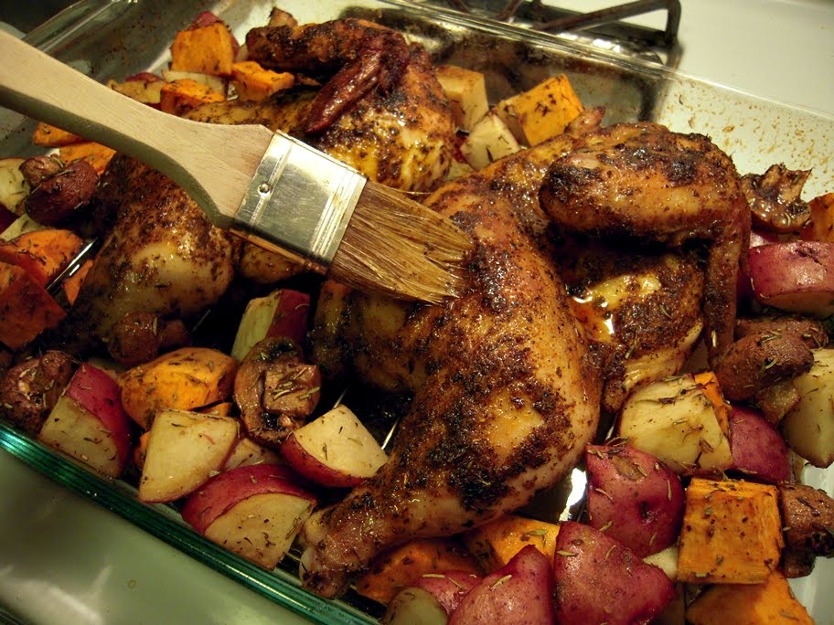 The Podanys to our world Oven Roasted Split Chicken with