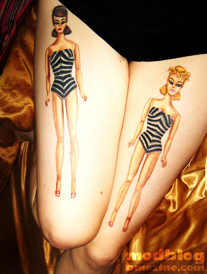 thigh tattoos - popular tattoos - leg tattoos