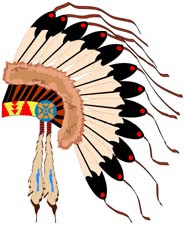Native American clip art of head dress