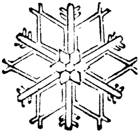 Nice snowflake clip art imagery