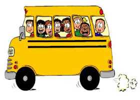 Ride the school bus cliparts