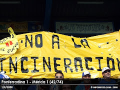 PANCARTA EN EL PARTIDO DE LA PONFERRADINA