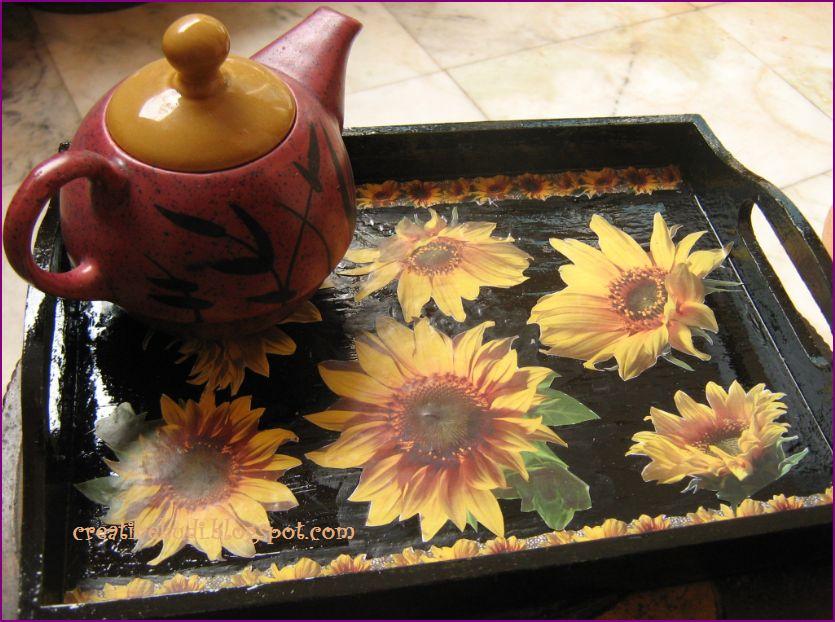 Inspire to create Handmade decoupage tray