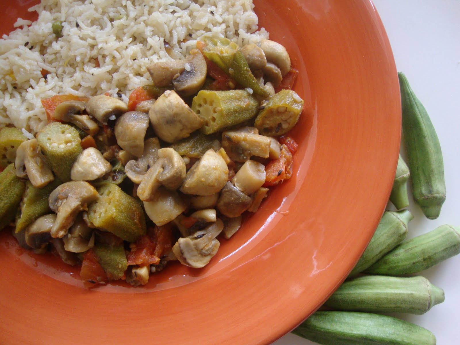Recipes I Love Mushroom and Okra Curry