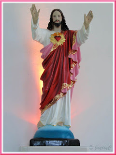 Statue of the Sacred Heart of Jesus inside the Church of the Sacred Heart (1908), Kampar in Perak