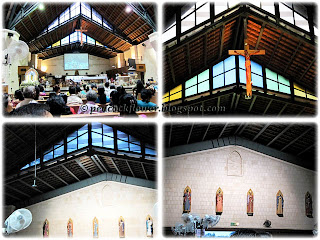 Interior of St Anne's Church, Bukit Mertajam, with focus on its ceiling