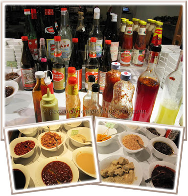 The sauce counter at Restaurant Shabu One