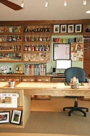 elegant craft room