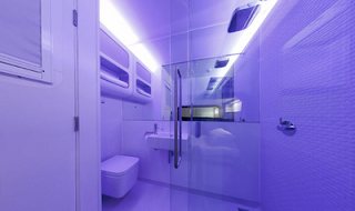 The bathroom, through the miracle of a wide-angle lense